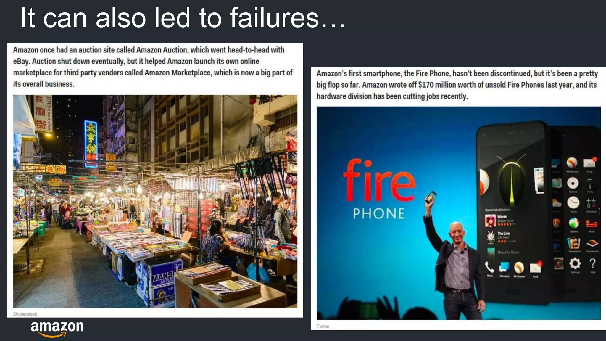 © 2018, Amazon Web Services, Inc. or its Affiliates. All rights reserved.
The
Institutional
YES!
It can also led to failures…
 