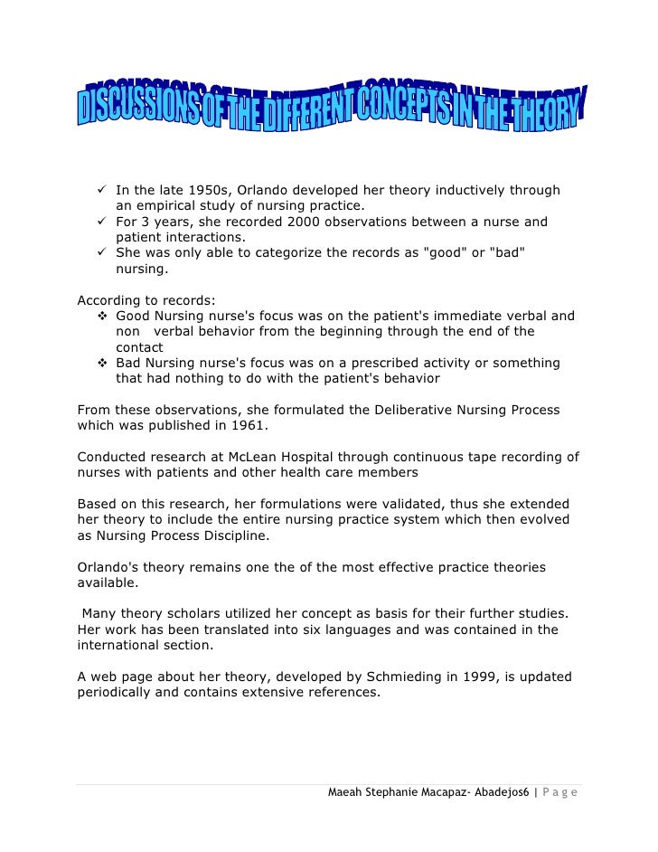 Adpie nursing theory image