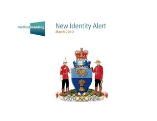 New Identity Alert
March 2010
 