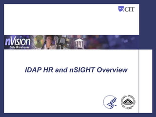 IDAP HR and nSIGHT Overview
 