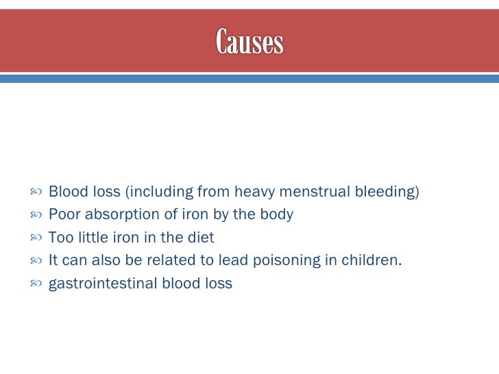 Iron deficiency anemia