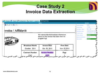 www.idatasciences.com 23
Case Study 2
Invoice Data Extraction
 