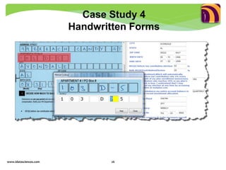 www.idatasciences.com 26
Case Study 4
Handwritten Forms
 