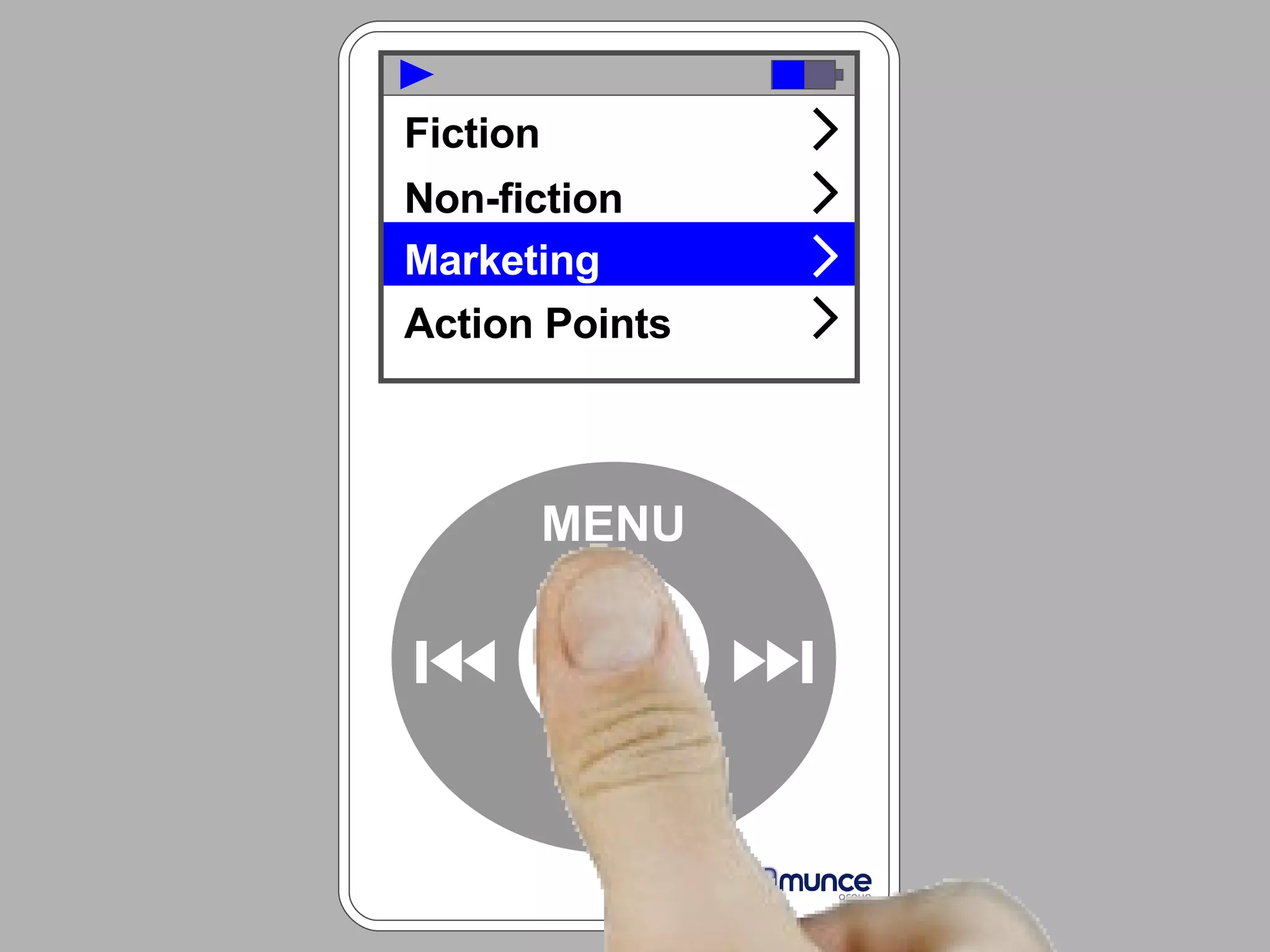 MENU Fiction Non-fiction Marketing Action Points 