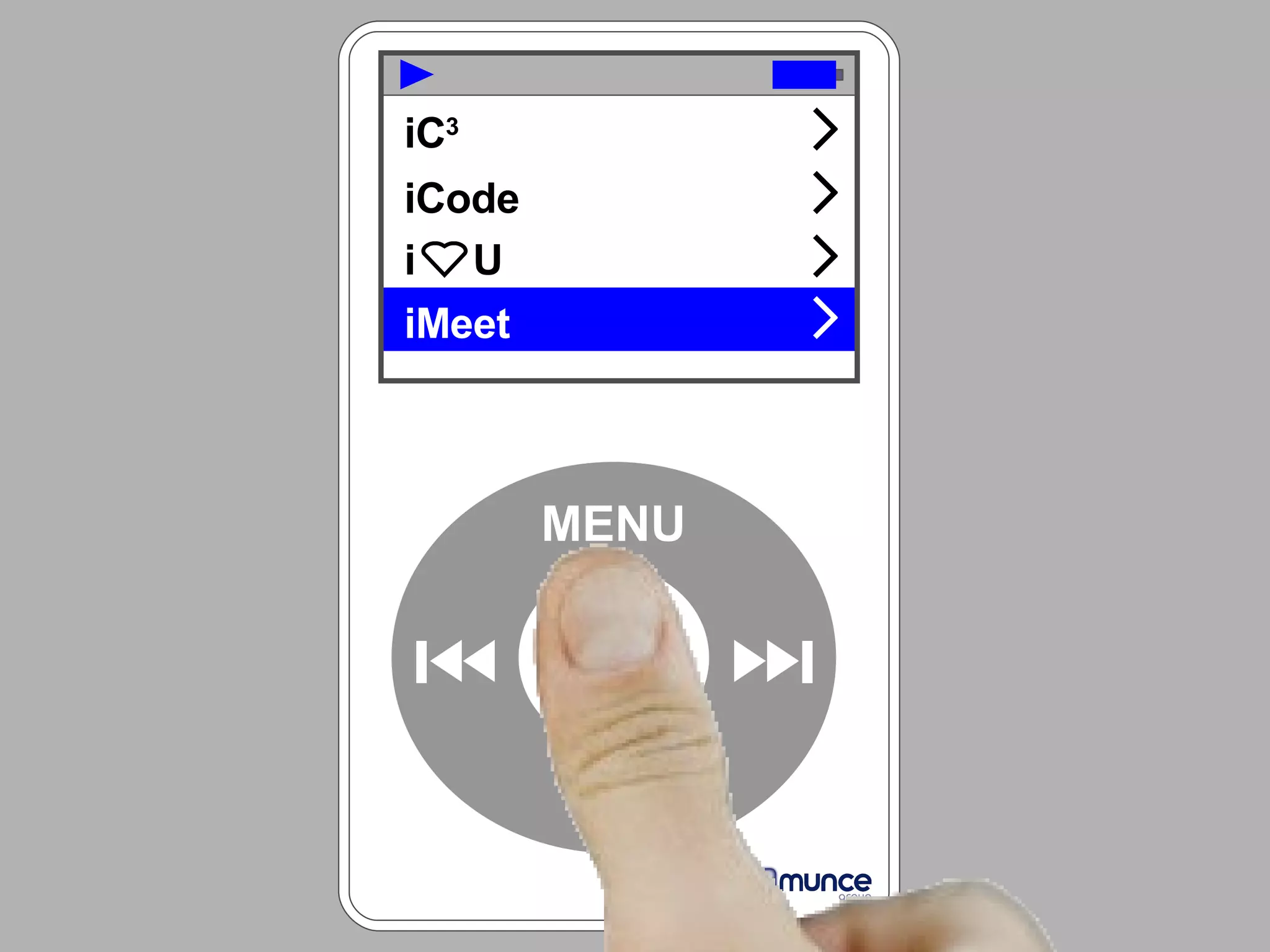 iC 3 iCode i  U iMeet MENU 