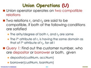 Introduction to database-Formal Query language and Relational calculus ...