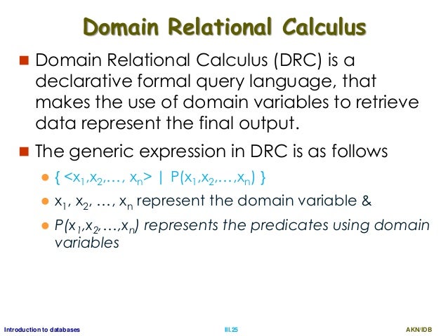 Relational Calculus And Datalog Ppt Video Online Download