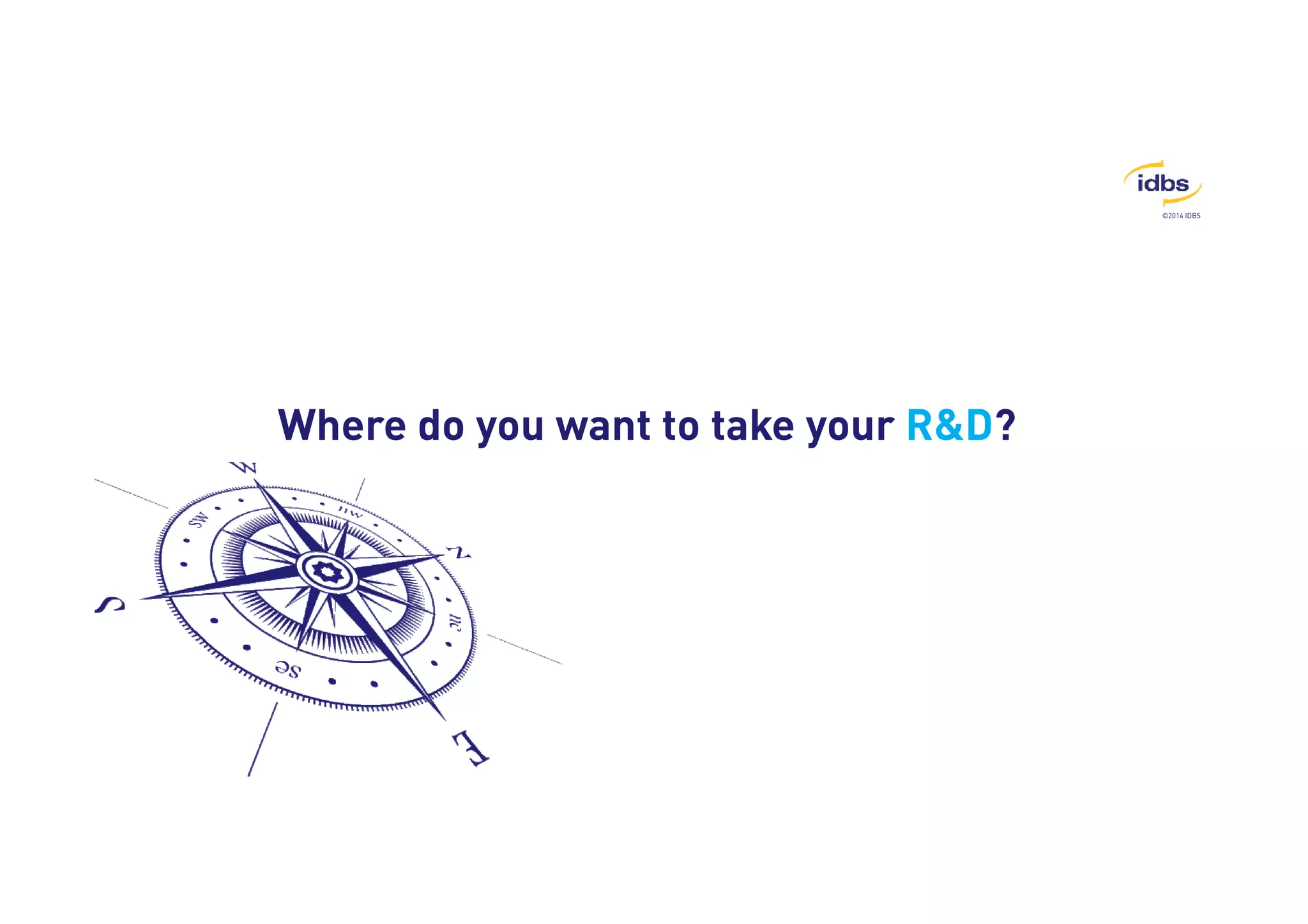 ©2014 IDBS 
Where do you want to take your RD? 
 