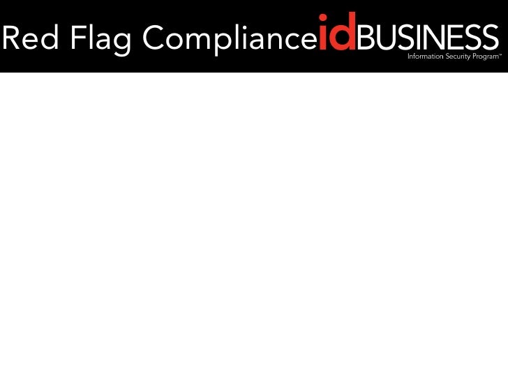 idBUSINESS Red Flag Rules Overview