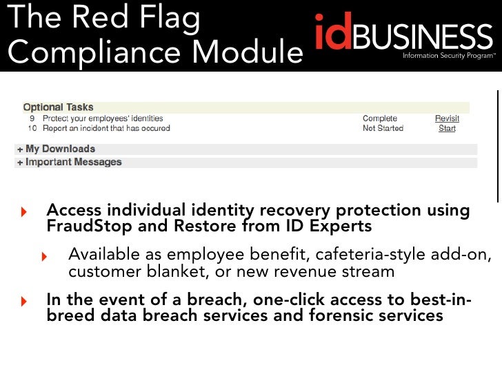 idBUSINESS Red Flag Rules Overview