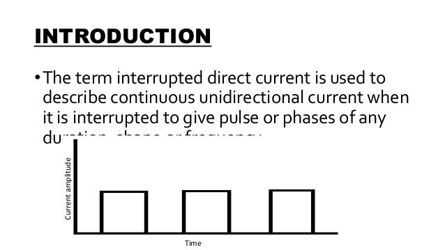 Interrupted direct current