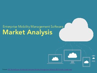 Enterprise Mobility Management Software 
Market Analysis 
Source: IDC MarketScape: Worldwide Enterprise Mobility Management Software 2014 Vendor Assessment 
 