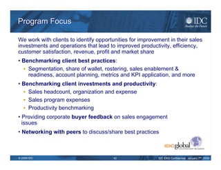 IDC Sales Enablement Jan 2009