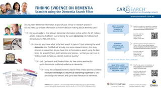 Finding Evidence on Dementia