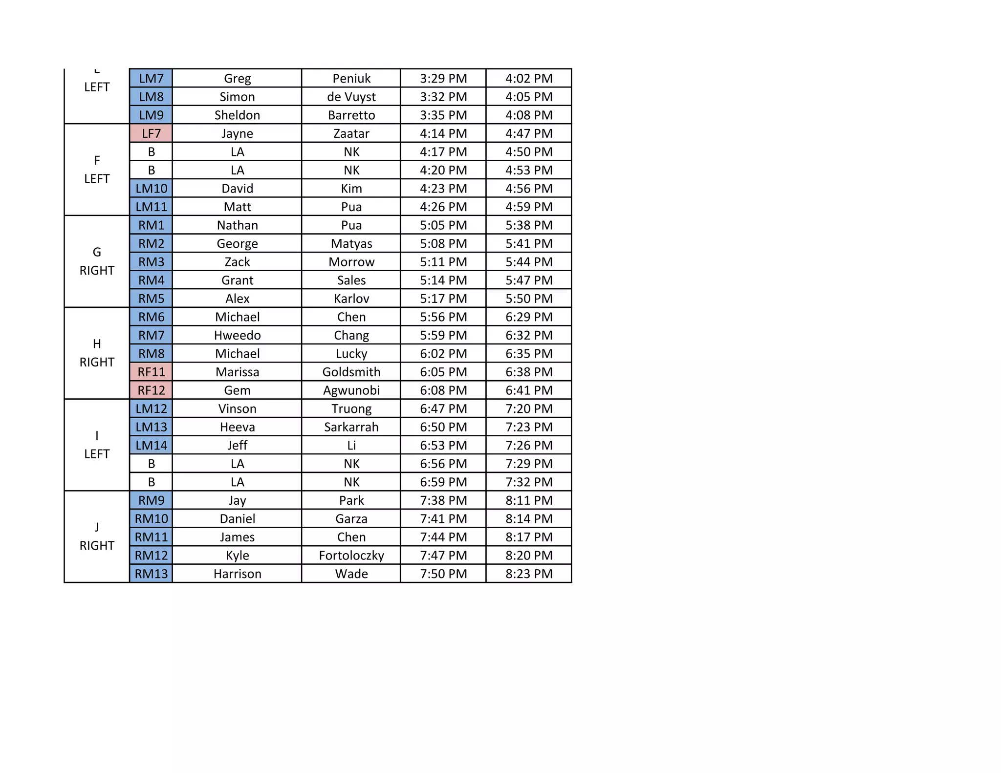 Id camp erg test schedule v3 | PDF