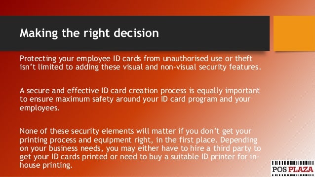 ID Card Security Measures To Ensure Safety Around Your