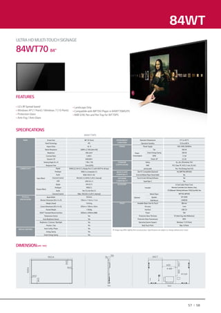 Commercial TV & Signage Catalogue