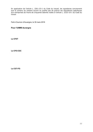 2/2
En application de l’article L. 2261-23-1 du Code du travail, les signataires conviennent
que le contenu du présent acc...