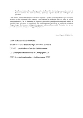  Dans les endroits dans lesquels la fréquentation simultanée doit être réduite pour pouvoir respecter la
distance minimal...