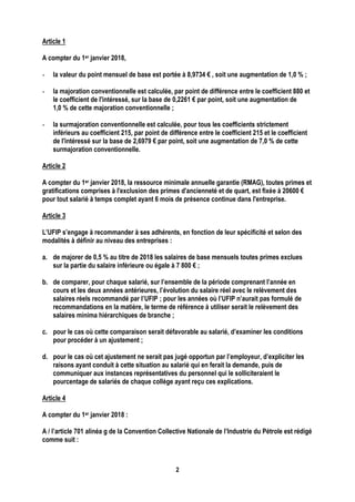 2
Article 1
A compter du 1er janvier 2018,
- la valeur du point mensuel de base est portée à 8,9734 € , soit une augmentat...