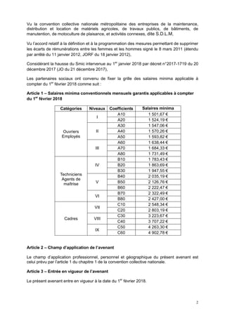 2
Vu la convention collective nationale métropolitaine des entreprises de la maintenance,
distribution et location de maté...