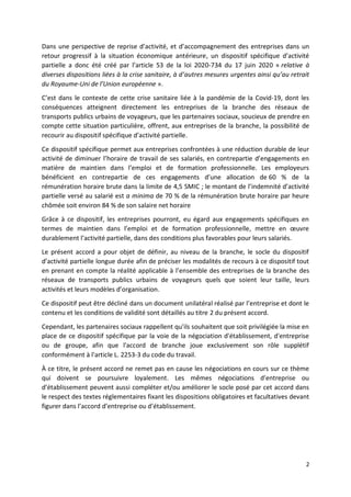 Idcc 1424 accord activite partielle apld