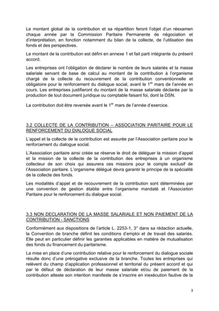 PROJET
3
Le montant global de la contribution et sa répartition feront l’objet d’un réexamen
chaque année par la Commissio...