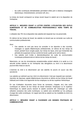 2
- les outils numériques dématérialisés permettant d’être joint à distance (messagerie
électronique, intranet/extranet, c...
