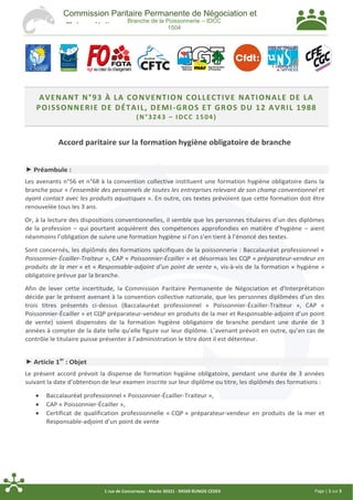 Page | 1 sur 31 rue de Concarneau - Marée 30321 - 94569 RUNGIS CEDEX
Commission Paritaire Permanente de Négociation et
d'I...