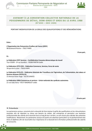 Page | 1 sur 6CPPNI de la Poissonnerie – 98 boulevard Pereire – 75017 PARIS
Commission Paritaire Permanente de Négociation...