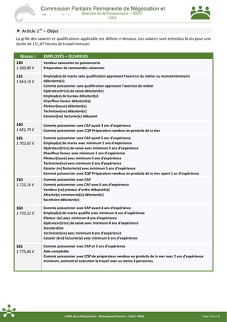 Page | 2 sur 6CPPNI de la Poissonnerie – 98 boulevard Pereire – 75017 PARIS
Commission Paritaire Permanente de Négociation...