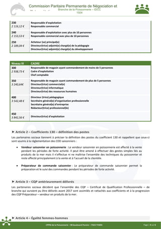 Page | 4 sur 6CPPNI de la Poissonnerie – 98 boulevard Pereire – 75017 PARIS
Commission Paritaire Permanente de Négociation...