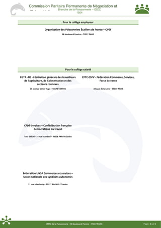 Page | 6 sur 6CPPNI de la Poissonnerie – 98 boulevard Pereire – 75017 PARIS
Commission Paritaire Permanente de Négociation...