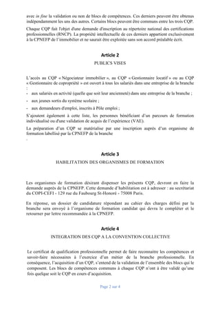 Page 2 sur 4
avec in fine la validation ou non de blocs de compétences. Ces derniers peuvent être obtenus
indépendamment l...