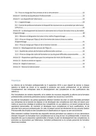 3
7.6 - Prise en charge des frais annexes et de la rémunération....................................................22
Arti...