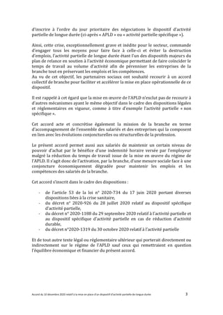 Accord du 10 décembre 2020 relatif à la mise en place d’un dispositif d’activité partielle de longue durée 3
d’inscrire à ...