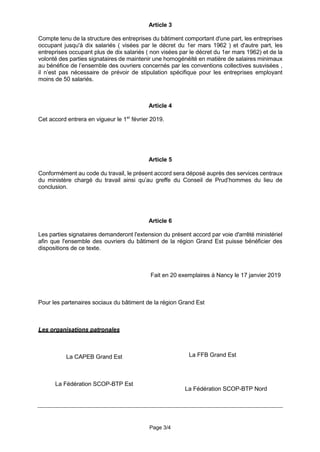 Page 3/4
Article 3
Compte tenu de la structure des entreprises du bâtiment comportant d'une part, les entreprises
occupant...