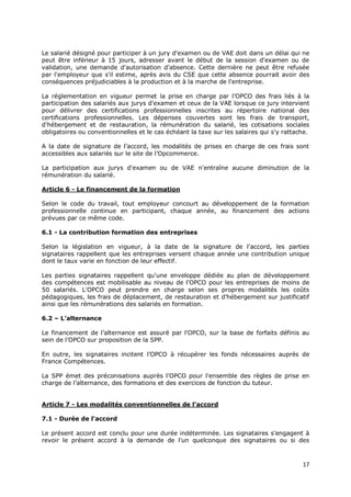 Idcc 1606 accord formation professionnelle