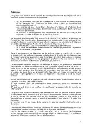 Idcc 1606 accord formation professionnelle