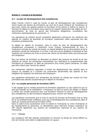 Idcc 1606 accord formation professionnelle