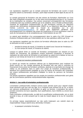 Idcc 1606 accord formation professionnelle