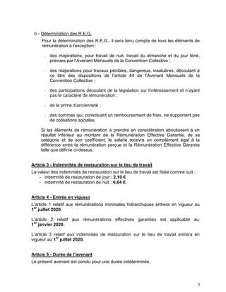 3
b - Détermination des R.E.G.
Pour la détermination des R.E.G., il sera tenu compte de tous les éléments de
rémunération ...