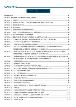 SOMMAIRE
PREAMBULE ..........................................................................................................