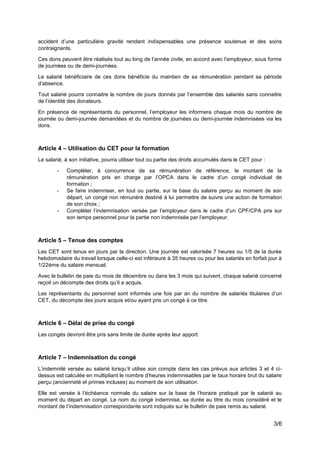 3/6
accident d’une particulière gravité rendant indispensables une présence soutenue et des soins
contraignants.
Ces dons ...