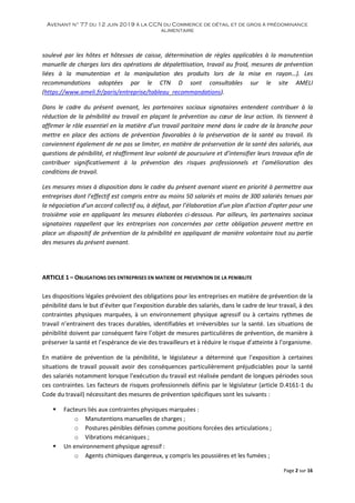 Avenant n° 77 du 12 juin 2019 à la CCN du Commerce de détail et de gros à prédominance
alimentaire
Page 2 sur 16
soulevé p...