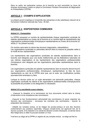 2
Dans ce cadre, les partenaires sociaux de la branche se sont rencontrés au cours de
diverses réunionspour mettre en plac...