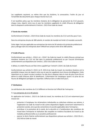 2/6
Les suppléants reçoivent, au même titre que les titulaires, la convocation, l’ordre du jour et
l’ensemble des document...