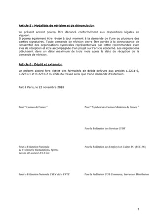 3
Article 5 : Modalités de révision et de dénonciation
Le présent accord pourra être dénoncé conformément aux dispositions...