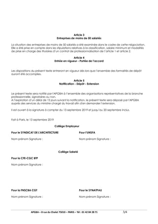 APGBA – 8 rue du Chalet 75010 – PARIS – Tél : 01 42 84 28 71 3/4
Article 3
Entreprises de moins de 50 salariés
La situatio...