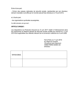 Entre d'une part,
- l'Union des caisses nationales de sécurité sociale, représentée par son directeur,
dûment mandaté à ce...